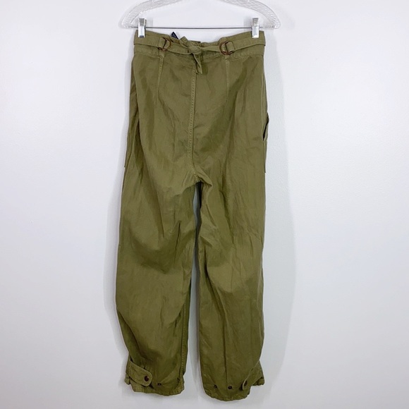 Zara women’s wide leg high rise cotton linen pants size 4 - Picture 3 of 8